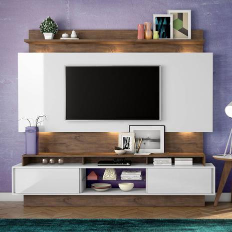 Home Theater com Painel para TV 220cm 2 Portas Correr Luzes LED TB113L Dalla Costa é boa?