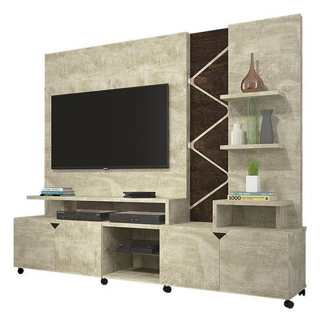 Home Theater Cross Rovere com Noce - Lukaliam Móveis Menor preço em Home Theater Cross Rovere com Noce - Lukaliam Móveis