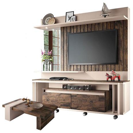 Home Theater Eclipse e Mesa de Centro Luna Deck Off White HB Móveis - Hb Moveis Menor preço em Home Theater Eclipse e Mesa de Centro Luna Deck Off White HB Móveis - Hb Moveis