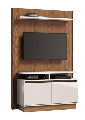 Home Theater Fit Freijó com Off White - Imcal Móveis Menor preço em Home Theater Fit Freijó com Off White - Imcal Móveis