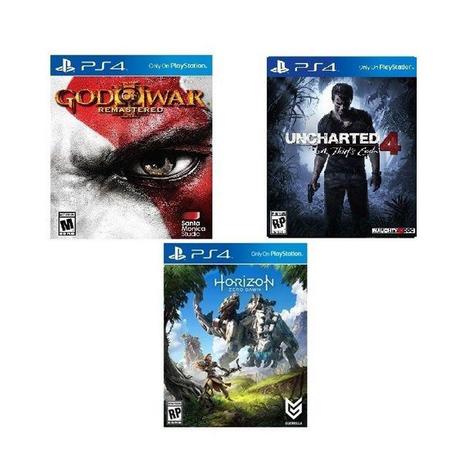Horizon: Zero Dawn + Uncharted + God of War 3 - PS4 no encarte - Sony é boa?