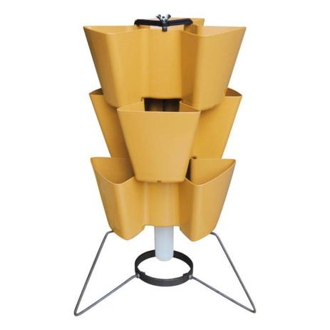 Horta Vertical com 3 Níveis Miúda - Kit Completo - Amarelo (KMC3-AM) Menor preço em Horta Vertical com 3 Níveis Miúda - Kit Completo - Amarelo (KMC3-AM)