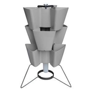 Horta Vertical com 3 Níveis Miúda - Kit Completo - Concreto Escuro (KMC3-CE) Menor preço em Horta Vertical com 3 Níveis Miúda - Kit Completo - Concreto Escuro (KMC3-CE)