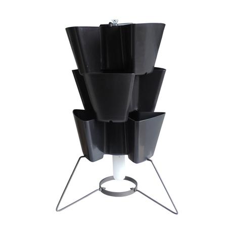 Horta Vertical com 3 Níveis Miúda - Kit Intermediário - Preto (KMI3-PR) Menor preço em Horta Vertical com 3 Níveis Miúda - Kit Intermediário - Preto (KMI3-PR)