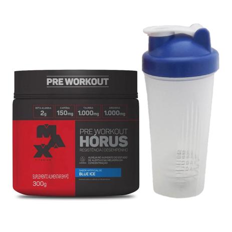 Horus Pre-workout 300g Max Titanium + Coqueteleira 600ml é boa?