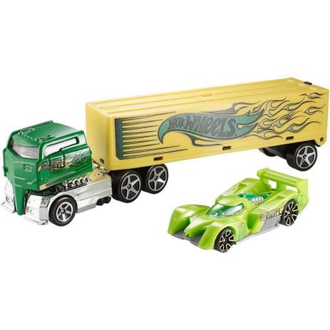 Hot Wheels Caminhão Transportador Rig Dog BDW51 Mattel Menor