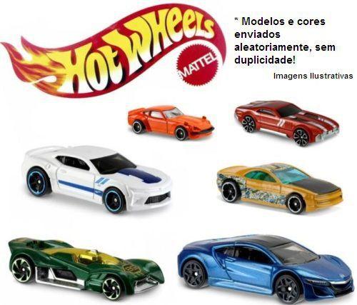 Carrinhos Hot Wheels c/ 5 Carros - Mattel - nivalmix