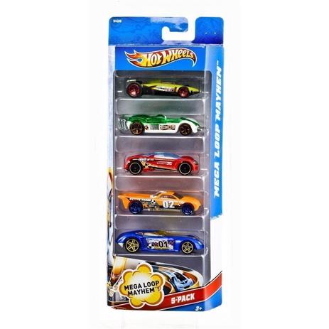 Hot Wheels Pacote 5 Carros 1806 - Mattel Menor preço em Hot Wheels Pacote 5 Carros 1806 - Mattel