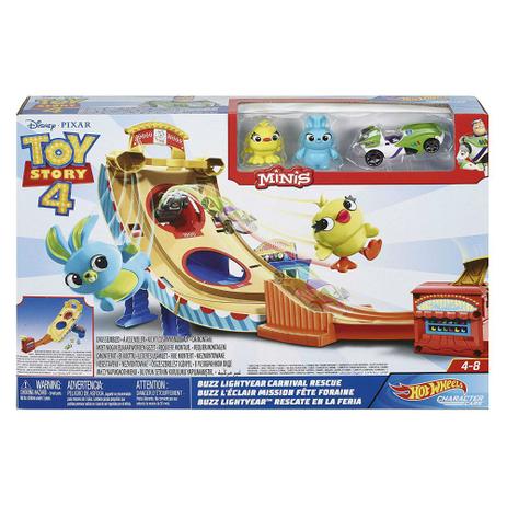 Hot Wheels Pista Toy Story Buzz Lightyear Carnival Rescue - Mattel Menor preço em Hot Wheels Pista Toy Story Buzz Lightyear Carnival Rescue - Mattel