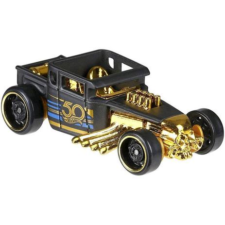 Hot Wheels Preto Dourado 50 Anos Frn33 Mattel Menor preço em Hot Wheels Preto Dourado 50 Anos Frn33 Mattel