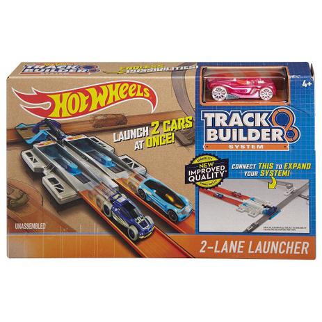 Hot Wheels Track Builder Lançador de Duas Pistas - Mattel Menor preço em Hot Wheels Track Builder Lançador de Duas Pistas - Mattel