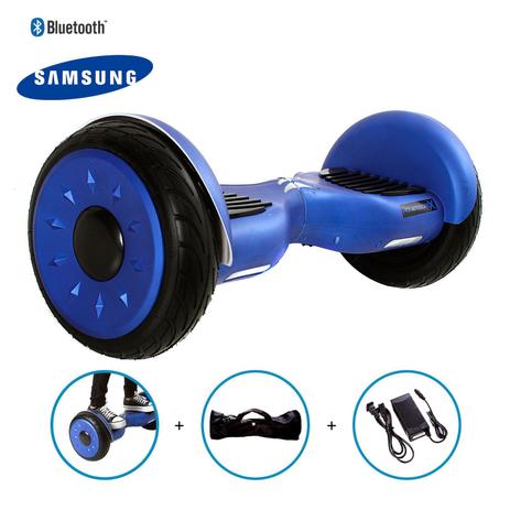 Hoverboard 10,5” Azul HoverboardX Bateria Samsung Bluetooth Smart Balance Com Bolsa Menor preço em Hoverboard 10,5” Azul HoverboardX Bateria Samsung Bluetooth Smart Balance Com Bolsa