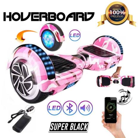 Hoverboard 6.5" original rosa camuflado - Hoverbord Menor preço em Hoverboard 6.5" original rosa camuflado - Hoverbord
