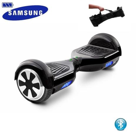 Hoverboard 6.5” Preto Bluetooth - Bateria Samsung - Smart balance wheel Menor preço em Hoverboard 6.5” Preto Bluetooth - Bateria Samsung - Smart balance wheel
