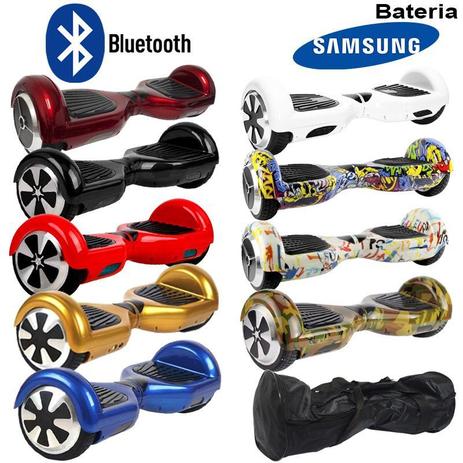 Hoverboard Skate Elétrico 2 Rodas 6,5 Polegadas Bluetooth Bateria Samsung Original Bolsa Led - Conforme estoque disponível Menor preço em Hoverboard Skate Elétrico 2 Rodas 6,5 Polegadas Bluetooth Bateria Samsung Original Bolsa Led - Conforme estoque disponível
