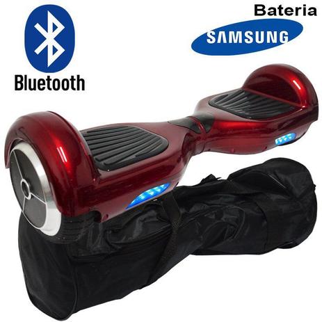 Hoverboard Skate Elétrico 2 Rodas 6,5 Polegadas Bluetooth Bateria Samsung Vermelho Original Bolsa - S/m é boa?