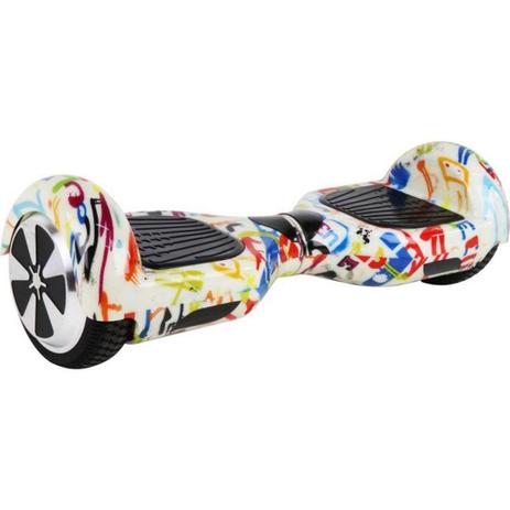 Hoverboard Skate Elétrico Branco Grafite Smart Balance Wheel 6,5 Polegadas Menor preço em Hoverboard Skate Elétrico Branco Grafite Smart Balance Wheel 6,5 Polegadas