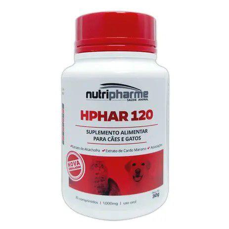 Hphar 120 1000mg Suplemento para cães e gatos 30 comprimidos - Nutripharme Menor preço em Hphar 120 1000mg Suplemento para cães e gatos 30 comprimidos - Nutripharme