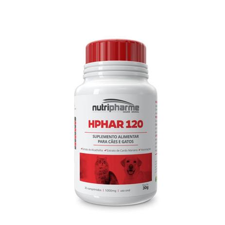 Hphar 120 - 30 comprimidos - Suplemento Alimentar para Cães e Gatos - Nutripharme Menor preço em Hphar 120 - 30 comprimidos - Suplemento Alimentar para Cães e Gatos - Nutripharme