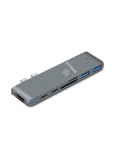 Hub Adaptador 7 em 1 USB-C 3.1 HDMI 4k Thunderbolt MacBook - Urban Gate Menor preço em Hub Adaptador 7 em 1 USB-C 3.1 HDMI 4k Thunderbolt MacBook - Urban Gate