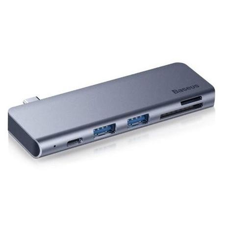 Hub Baseus Tipo C Usb 3.0 Leitor Cartão Sd Tf Porta C Menor preço em Hub Baseus Tipo C Usb 3.0 Leitor Cartão Sd Tf Porta C