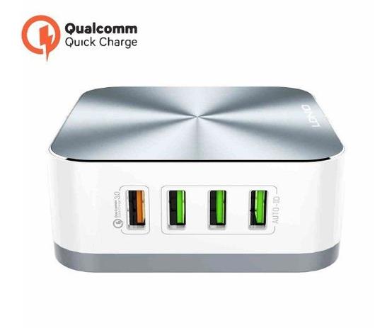 Hub Carregador 8 Portas Usb sendo 1 Qualcomm 3.0 PMCELL HC-43 Cromado Menor preço em Hub Carregador 8 Portas Usb sendo 1 Qualcomm 3.0 PMCELL HC-43 Cromado