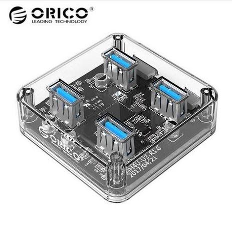 Hub Orico 4 Usb 3.0 Alta Velocidade Transparente Pc Notebook Menor preço em Hub Orico 4 Usb 3.0 Alta Velocidade Transparente Pc Notebook