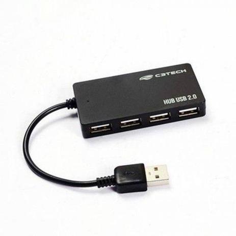 Hub usb 2.0 4 portas hu-210bk - c3tech Menor preço em Hub usb 2.0 4 portas hu-210bk - c3tech