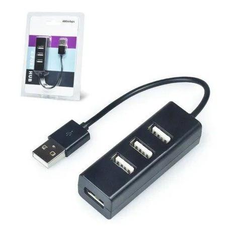 Hub usb 2.0 4 portas slim 480mbps Menor preço em Hub usb 2.0 4 portas slim 480mbps