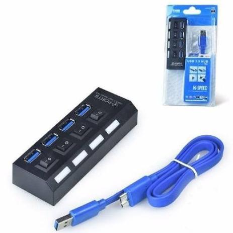 Hub Usb 3.0 4 Portas Com Switch E Led Indicador Suporta 1tb - Kk é ruim? Hub Usb 3.0 4 Portas Com Switch E Led Indicador Suporta 1tb - Kk é boa?