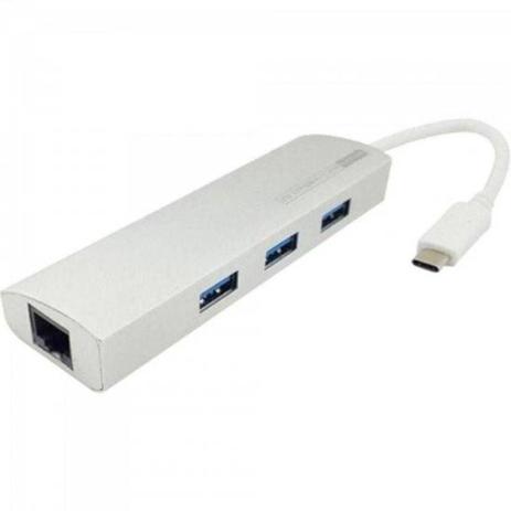 Hub usb 3.0 com 3 portas + adaptador usb para lan ethernet - Storm Menor preço em Hub usb 3.0 com 3 portas + adaptador usb para lan ethernet - Storm