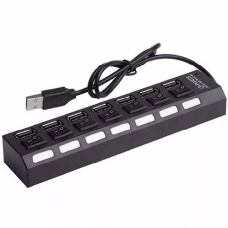Hub USB 7 Portas C/ Chave Seletora 2.0 High Speed Lacrado - Xtrade Menor preço em Hub USB 7 Portas C/ Chave Seletora 2.0 High Speed Lacrado - Xtrade