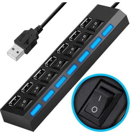 Hub Usb 7 Portas Carregador Adaptador LedChave Seletora 3.0 Adaptador Usb Régua Usb Extensor Usb 3.0 Extensão Usb Bas - Proteloja Menor preço em Hub Usb 7 Portas Carregador Adaptador LedChave Seletora 3.0 Adaptador Usb Régua Usb Extensor Usb 3.0 Extensão Usb Bas - Proteloja