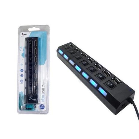 Hub Usb 7 Portas Com Chave Seletora 2.0 Knup HB-T57 Menor preço em Hub Usb 7 Portas Com Chave Seletora 2.0 Knup HB-T57