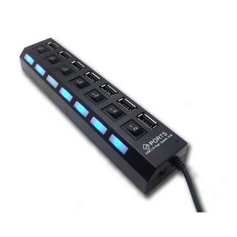 Hub Usb Com Chave Seletora 7 Portas Usb 2.0 High Speed - Preto - Xtrade Menor preço em Hub Usb Com Chave Seletora 7 Portas Usb 2.0 High Speed - Preto - Xtrade
