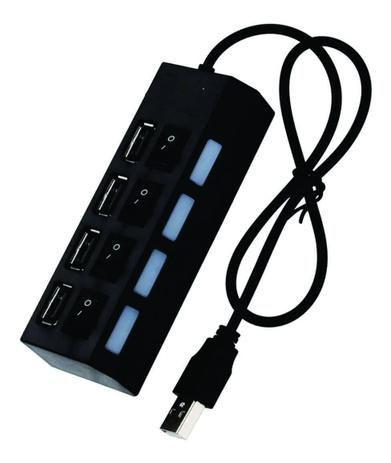 Hub Usb Extensor 4 Portas 2.0 Com Interruptor P/ Dados - OEM Menor preço em Hub Usb Extensor 4 Portas 2.0 Com Interruptor P/ Dados - OEM