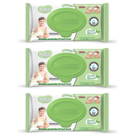 Huggies Classic Lenços Umedecidos Refrescante C/48 (Kit C/03) Menor preço em Huggies Classic Lenços Umedecidos Refrescante C/48 (Kit C/03)