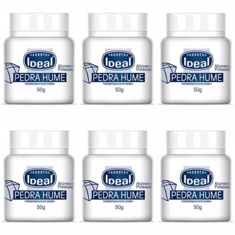 Ideal Pedra Hume Pote 50g (Kit C/06) Menor preço em Ideal Pedra Hume Pote 50g (Kit C/06)
