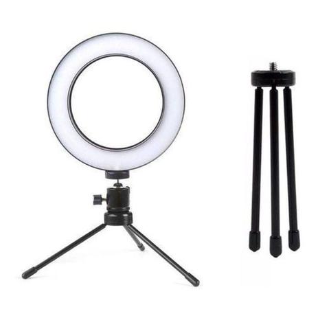 Iluminador De Led Com Tripe Ring Light Usb 16cm 3500k 5500k - CDC Menor preço em Iluminador De Led Com Tripe Ring Light Usb 16cm 3500k 5500k - CDC