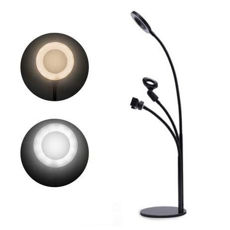 Iluminador Ring Light Kit Youtuber Usb Filmagem Microfone Celular - Braslu Menor preço em Iluminador Ring Light Kit Youtuber Usb Filmagem Microfone Celular - Braslu