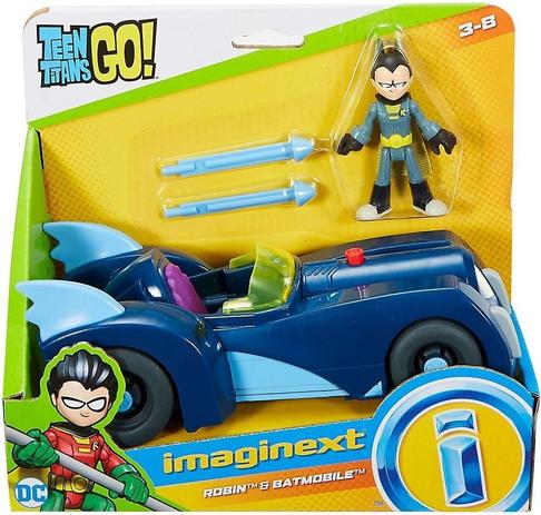Imaginext Dc Comics Teen Titans Go Robin E Batmóvel DTM82A - Mattel Menor preço em Imaginext Dc Comics Teen Titans Go Robin E Batmóvel DTM82A - Mattel