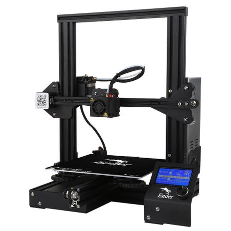Impressora 3D Modelo Ender 3 com placa 32 bits - Creality Menor preço em Impressora 3D Modelo Ender 3 com placa 32 bits - Creality