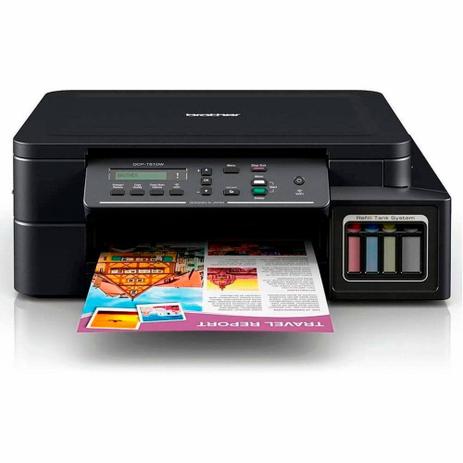 Impressora Multifuncional Brother T510W Colorida Tanque de Tinta Wi-Fi 110V Menor preço em Impressora Multifuncional Brother T510W Colorida Tanque de Tinta Wi-Fi 110V