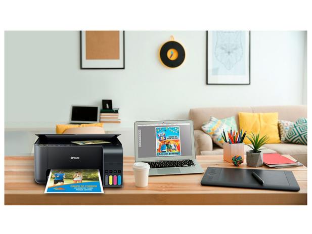 Impressora Multifuncional Epson EcoTank L3150 – Tanque de Tinta Wi-Fi Colorida USB
