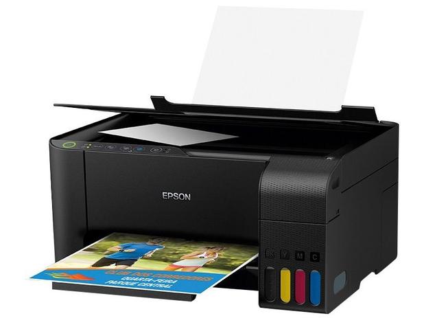 Impressora Multifuncional Epson EcoTank L3150 - Tanque de Tinta Wi-Fi Colorida USB