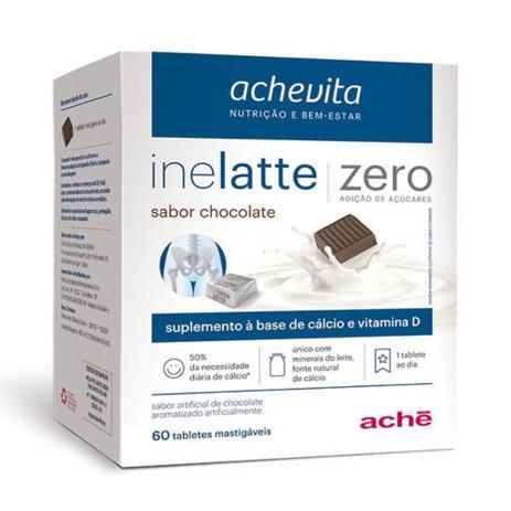 Inelatte Zero Açúcar Sabor Chocolate 60 Tabletes Ache - Aché Menor preço em Inelatte Zero Açúcar Sabor Chocolate 60 Tabletes Ache - Aché