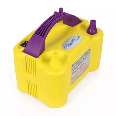 Inflador Compressor Bomba Balões Bexigas Amarelo - Mazzilli Menor preço em Inflador Compressor Bomba Balões Bexigas Amarelo - Mazzilli