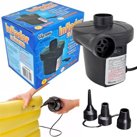 Inflador Elétrico Bomba Dupla Função Inflar E Desinflar 110V - Western Menor preço em Inflador Elétrico Bomba Dupla Função Inflar E Desinflar 110V - Western