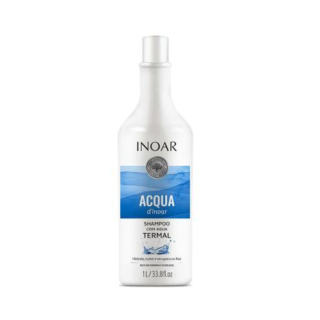 Inoar acqua shampoo com água termal 1l Menor preço em Inoar acqua shampoo com água termal 1l