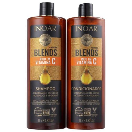 Inoar Blends Vitamina C (kit De 1l Cada)+ Menor preço em Inoar Blends Vitamina C (kit De 1l Cada)+